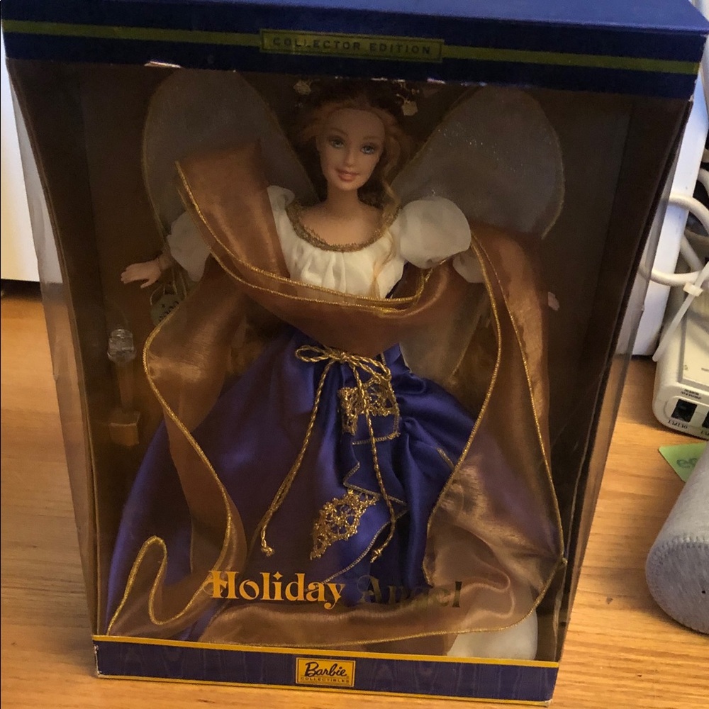 🆕Barbie Holiday Angel Doll - Purple, Gold, White